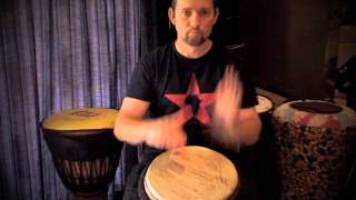 Djembe patterns for beginners  Patterns 7 to 12 [upl. by Aciretnahs4]