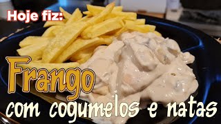 Bifinhos de frango com cogumelos e natas shorts [upl. by Netsryk105]