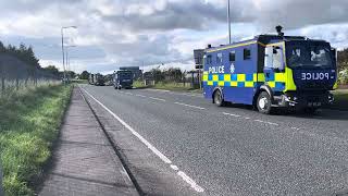 Rosyth Massive Military Convoy 2023 [upl. by Lawley]