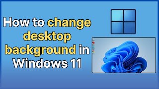 How to change desktop background with any image in Windows 11 [upl. by Nylaehs]