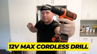 BLACKDECKER 12V MAX Cordless Drill Review [upl. by Isabea759]