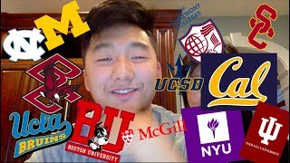 14 COLLEGES Decision Reaction Video MICHIGAN BOSTON COLLEGE NYU UCs [upl. by Adnarram399]