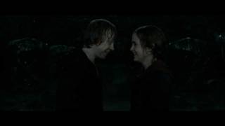 Ron and Hermiones Kiss  Harry Potter Behind the Scenes [upl. by Yuji]