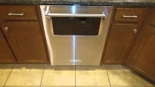 Kitchenaid Dishwasher with Window and Lighted Interior in Action [upl. by Leahcin291]