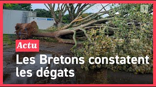 Tempête Ciaran  les premières images impressionnantes des dégâts dans le Pays de Brest [upl. by Yaja869]