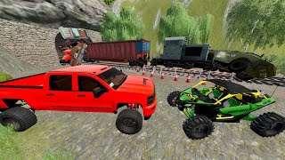 Train Crashes and Finds Secret Tunnel  Farming Simulator 22 [upl. by Rebba]