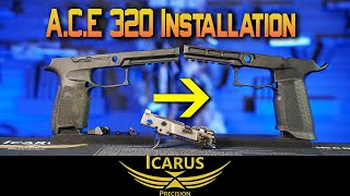 How to Change a Sig P320 Grip Module Icarus Precision ACE 320 Installation [upl. by Priscella]