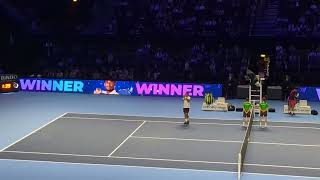 Swiss Indoors 24 🇩🇪 Daniel Altmaier vs 🇫🇷 Arthur Fils  Handshake and Victory Celebration [upl. by Eneleahs]