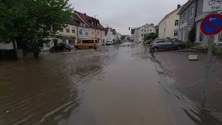 HOCHWASSER IN BAYERN Schrobenhausen 262024 [upl. by Hakim]