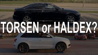 Audi Quattro 20 TDI  Torsen or Haldex How to see the difference A6 Q5 Q3 Q2  test on rollers [upl. by Cia]