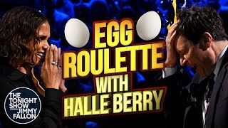 Egg Roulette with Halle Berry  The Tonight Show Starring Jimmy Fallon [upl. by Virginie31]