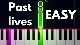 Pastlives  Sapientdream  EASY Piano [upl. by Nnylyahs135]