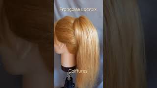 Coiffure Queue de cheval haute  High Ponytail Hairstyle  Peinado Coleta alta [upl. by Groeg]