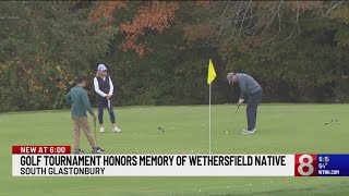 Golf tournament honors memory of Wethersfield native [upl. by Harlow]