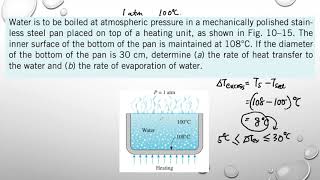 Example 15 Nucleate Boiling of Water in a Pan [upl. by Davidde]