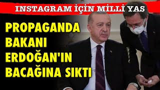 INSTAGRAM İÇİN MİLLİ YAS PROPAGANDA BAKANI ERDOĞANIN BACAĞINA SIKTI [upl. by Eimme]