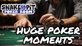 Intense Poker Tournament Moments Quads Straight Flush Huge Pots [upl. by Philbert919]