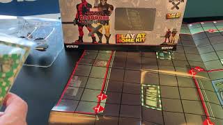 HeroClix Deadpool Weapon X Play at Home Kit Unboxing [upl. by Nosreffej]