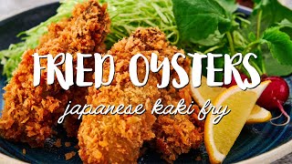 BEST Panko Oysters Japanese Oyster Fry [upl. by Rebah]