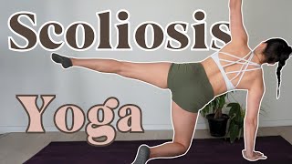 Two Intermediate Scoliosis Yoga Exercises [upl. by Mines]