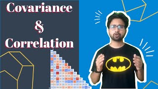 Statistics Diffrence between covariance and correlation Hindi [upl. by Kacy]