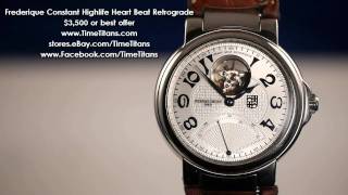 Frederique Constant Highlife Heart Beat Retrograde FC680x3H56 [upl. by Gabbert477]