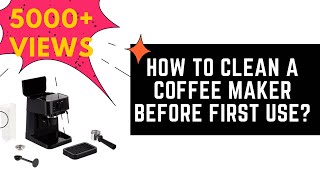 DeLonghi Stilosa EC230BK  How To Clean A Coffee Maker Before First Use [upl. by Susejedairam]