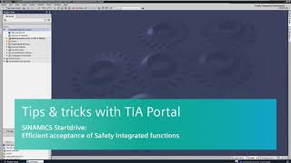 SINAMICS Starter drive  SIEMENS Motion Control  Startdrive with TIA Portal  motion commissioning [upl. by Jeddy]