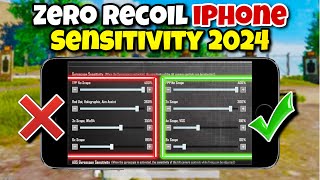 Pubg mobile sensitivity settings iPhone✅best tutorial to make zero recoil sensitivity🔥 [upl. by Anitsud]