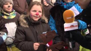 Rohrmooser Volksschüler überraschen Welmeister Aksel Lund Svindal [upl. by Abagael793]