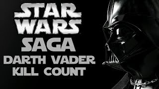 Star Wars Saga  Darth Vader Total Kill Count HD [upl. by Maurice110]