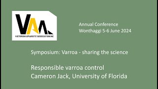 Responsible varroa control Cameron Jack [upl. by Gebelein]