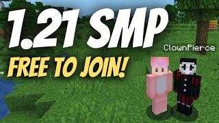 247 Joinable Minecraft SMP PUBLIC  121 Java amp Bedrock Survival Server  IP livezedarmccom [upl. by Kind]