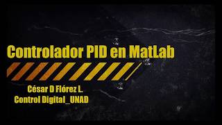 Diseño de controlador digital PID  MatLab Simulink [upl. by Tye794]