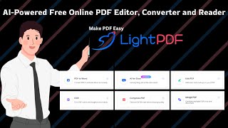 Edit Convert and Annotate PDFs Instantly with LightPDFs AIPowered Platform  LightPDF Demo [upl. by Ellenij412]