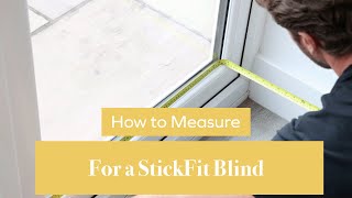 How to Measure For a StickFit Blind  BlindsbyPost [upl. by Utley]