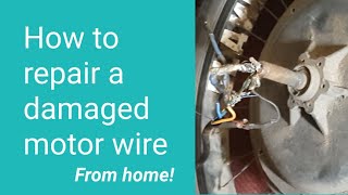 How to repair a damaged cable in an ebike hub motor [upl. by Boorer465]