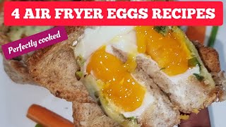 HOW TO COOK EGGS IN AN AIR FRYER 4 DIFFERENT AIR FRIED EGGS RECIPES IDEAS [upl. by Roskes]