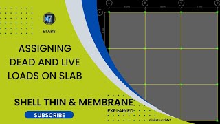 Assigning Dead and Live loads on slab in ETABS [upl. by Schoenfelder]