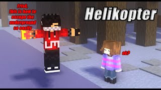 HELIKOPTER HELIKOPTER MEME  Minecraft Animation [upl. by Nepean518]