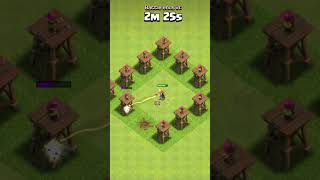 All Wizards Vs Archer Tower Base  Clash Of Clans short shorts cocshort [upl. by Carolle]