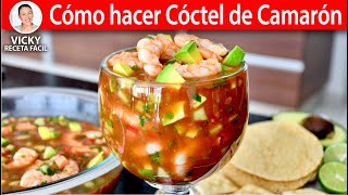 COMO HACER COCTEL DE CAMARON  Vicky Receta Facil [upl. by Altis]