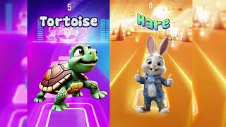 Tortoise 🆚 Hare 🎶 Tiles Hop ✅ The Tortoise and the Hare [upl. by Eniloj285]