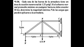 2 Problema resuelto de Esfuerzo Ejemplo 2 [upl. by Ecirehc505]