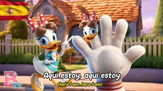 Donald Duck Spanish Finger Family Nursery Rhymes amp Kids Songs [upl. by Tedmund]