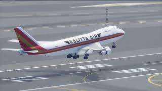 Kalitta Air 747200 landing smoothly at Dubai Intl Airport [upl. by Fidele]