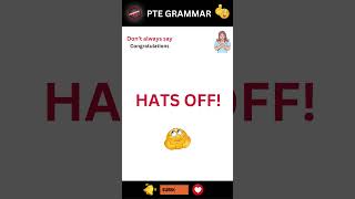 PTE GRAMMAR grammar english tricks ptematerial tips pearson exam vocabulary shorts short [upl. by Capwell]