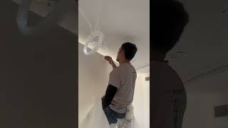 Star ceiling installation  stretch ceiling with fiber optics [upl. by Thury]