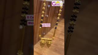 22 Carat Gold Latest Light Weight Daily Wear Mangalsutra Design  Long Mangalsutra shorts love [upl. by Mila971]