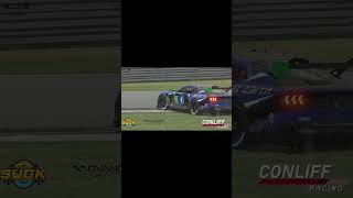 Kody does a 180 shortsvideo iracing racingmoments htsai racing esports motorsport shorts [upl. by Anialad]